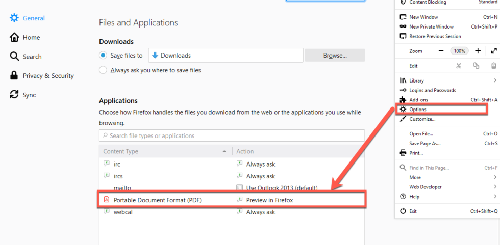Change PDF View Settings In Firefox Breakfront Software